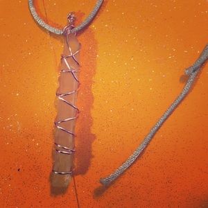 Citrine crystal necklace